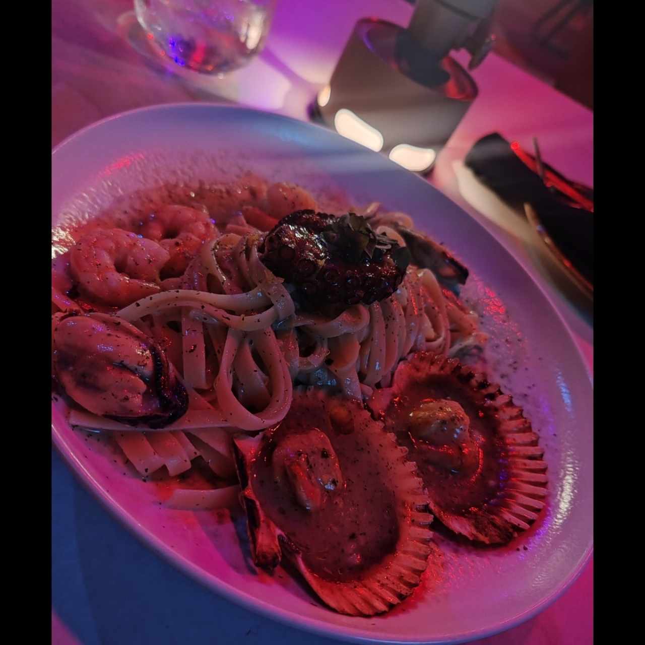 Pasta con mariscos 