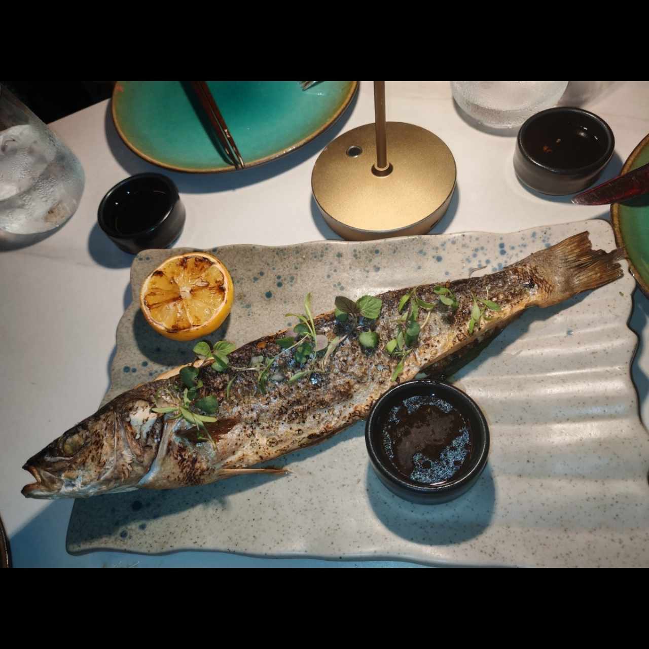 Branzino fish a la plancha