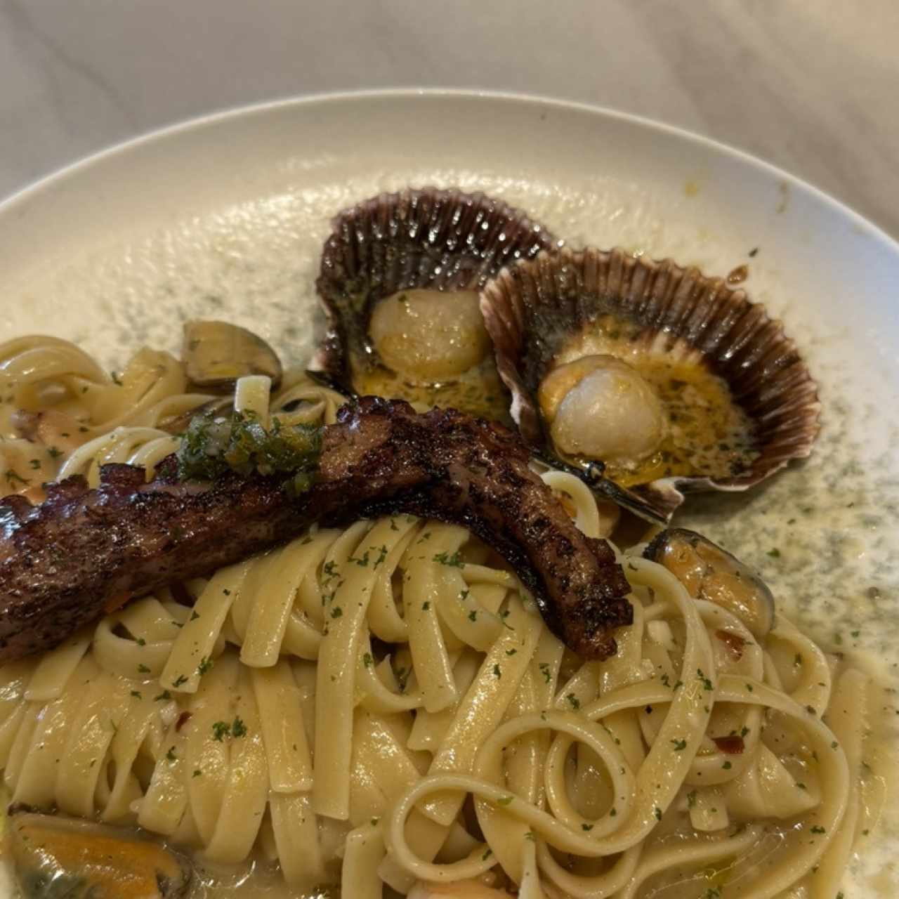Fetuccine de mar 