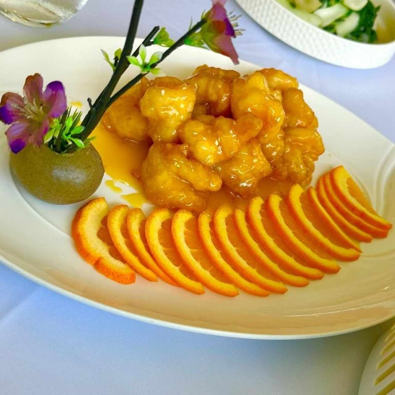 Camarones a la Naranja