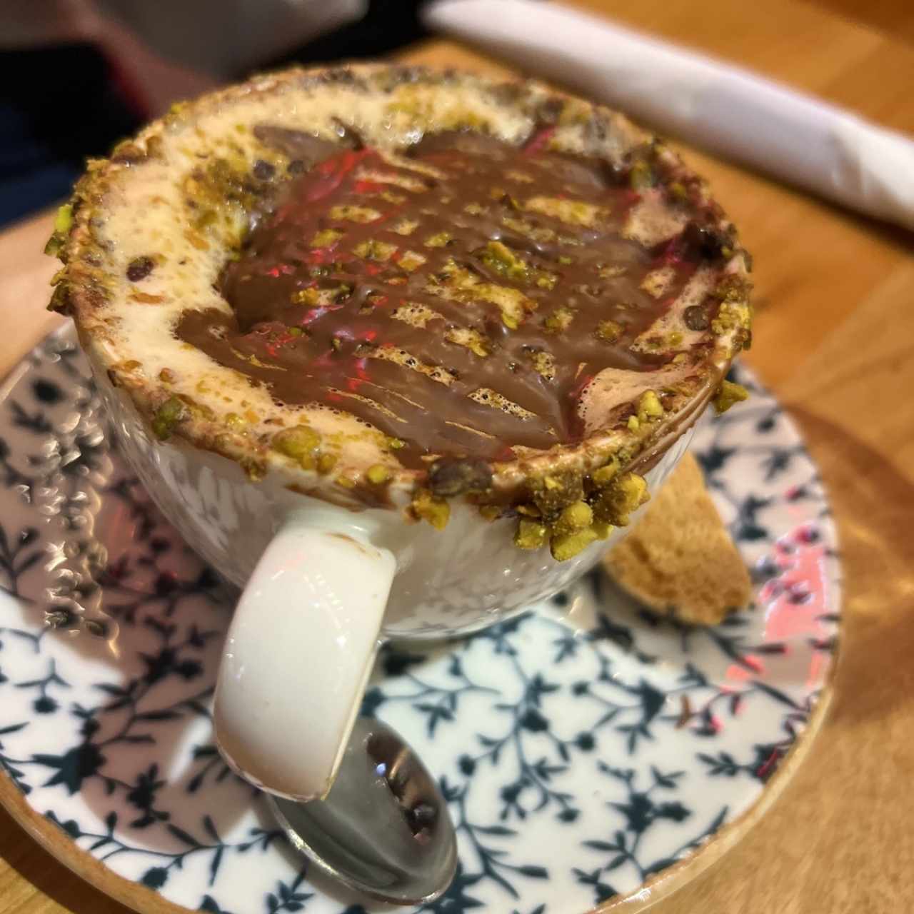 Capuccino con Nutella y Pistaccio