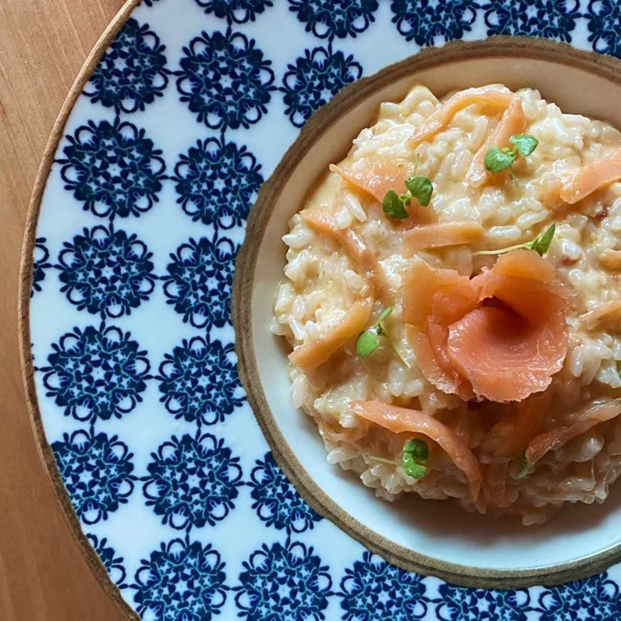 Risotto al Mascarpone e Salmone al Tartufo
