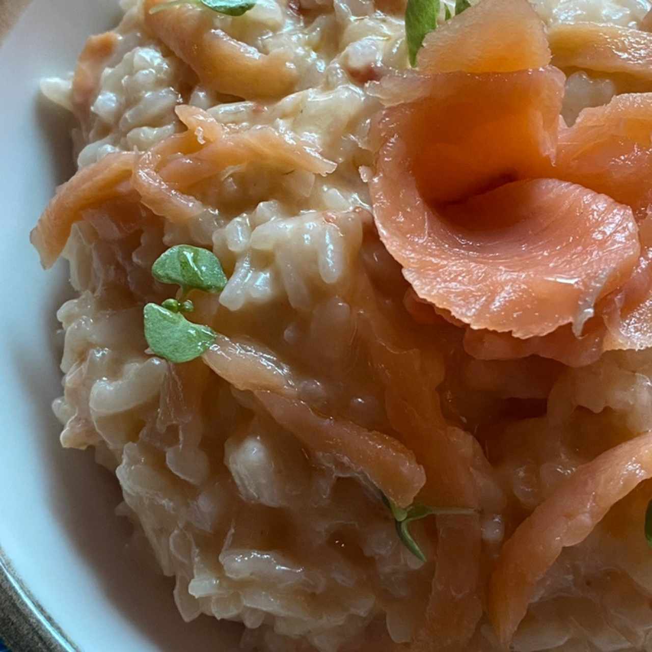 Risotto al Mascarpone e Salmone al Tartufo