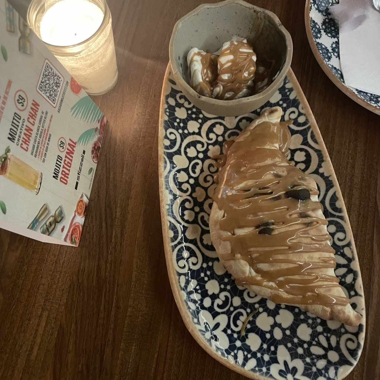 calzonini de dulce de leche
