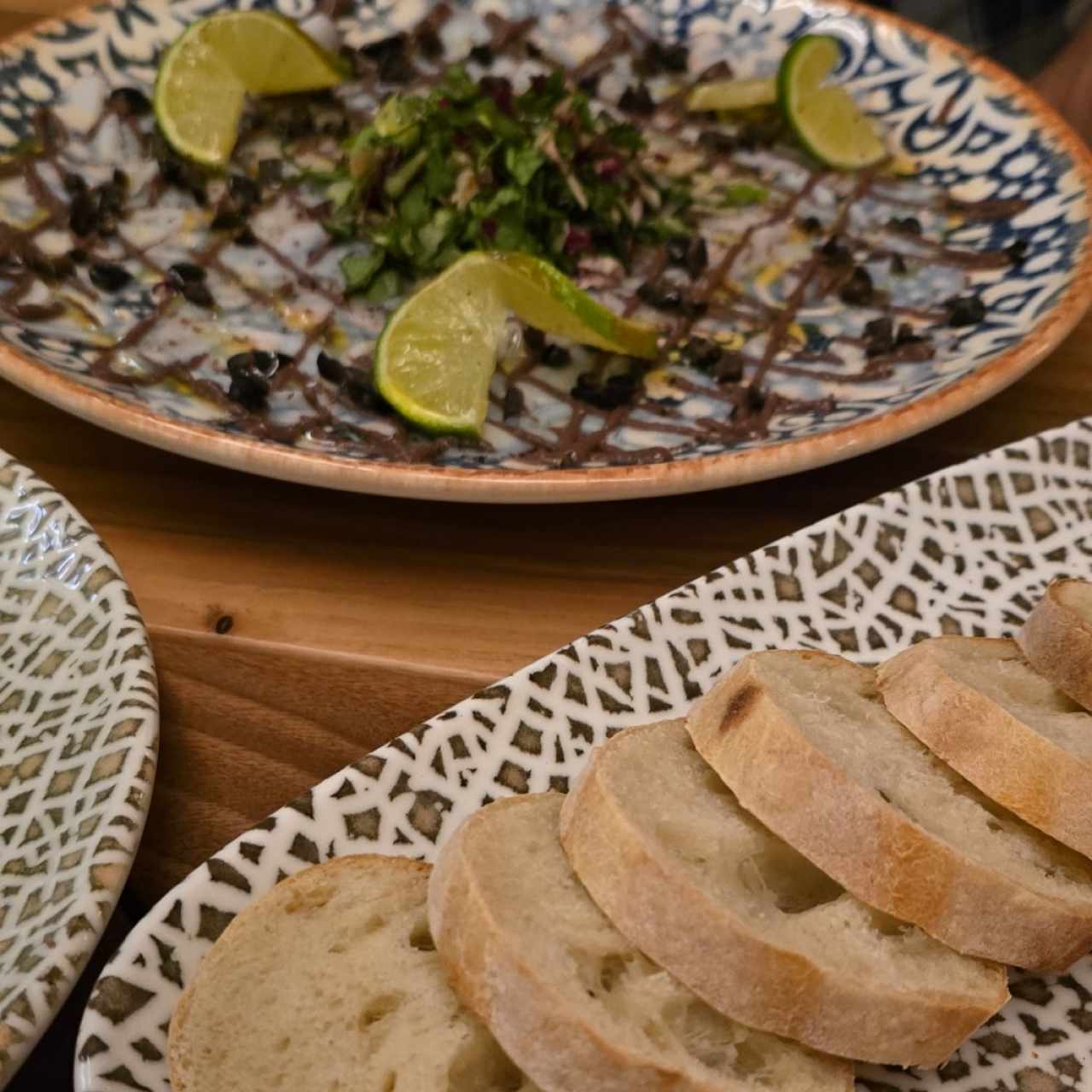 Carpaccio di Polpo alla Crema di Olive