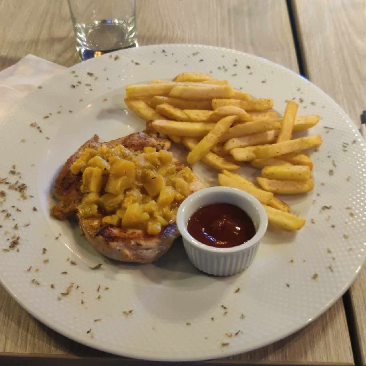 pechuga piña y mango