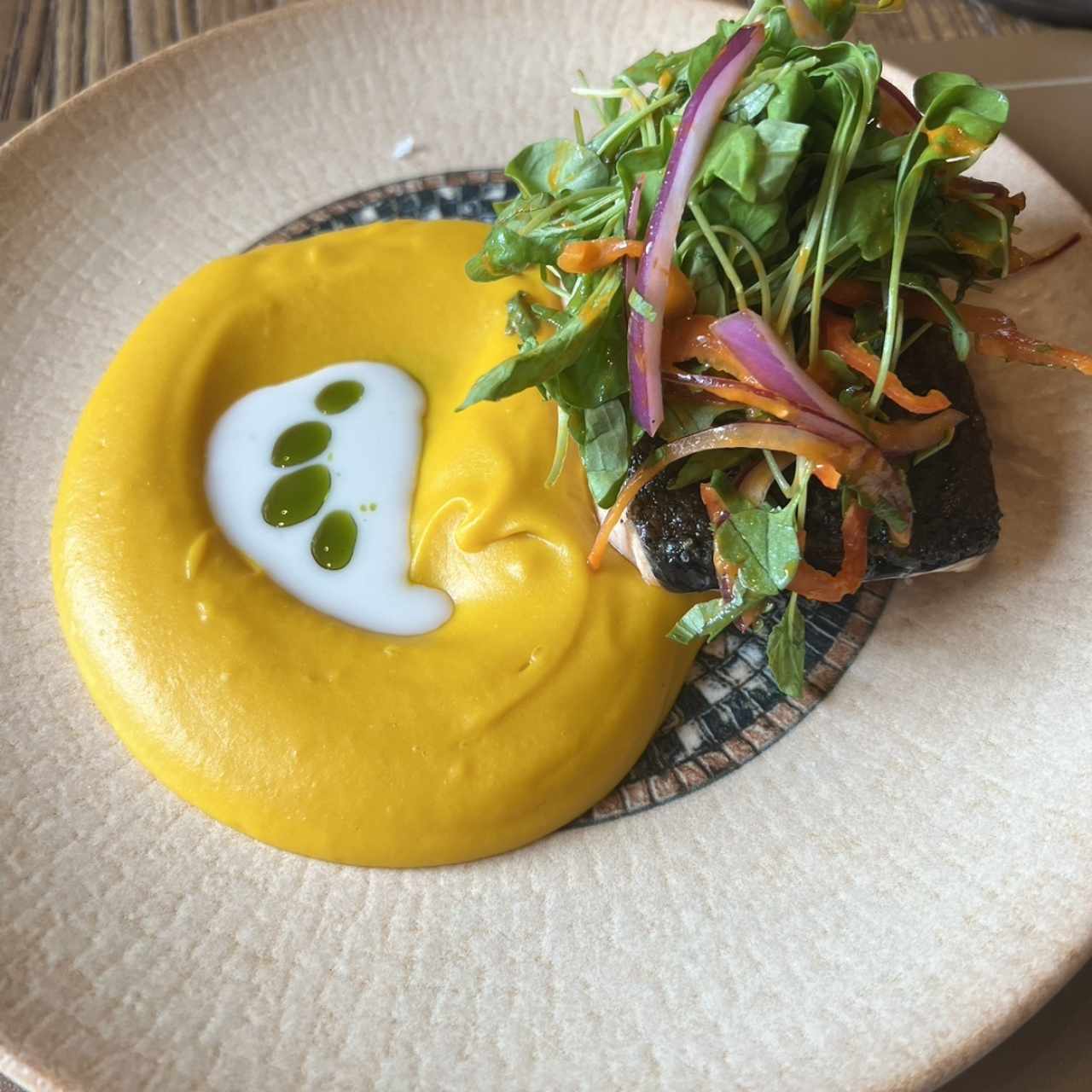 Salmón con puré de zapallo- simplemente delicioso!