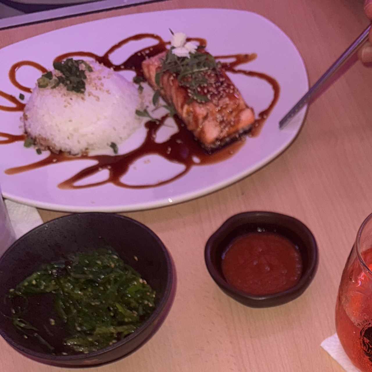 Wok - Salmón teriyaki