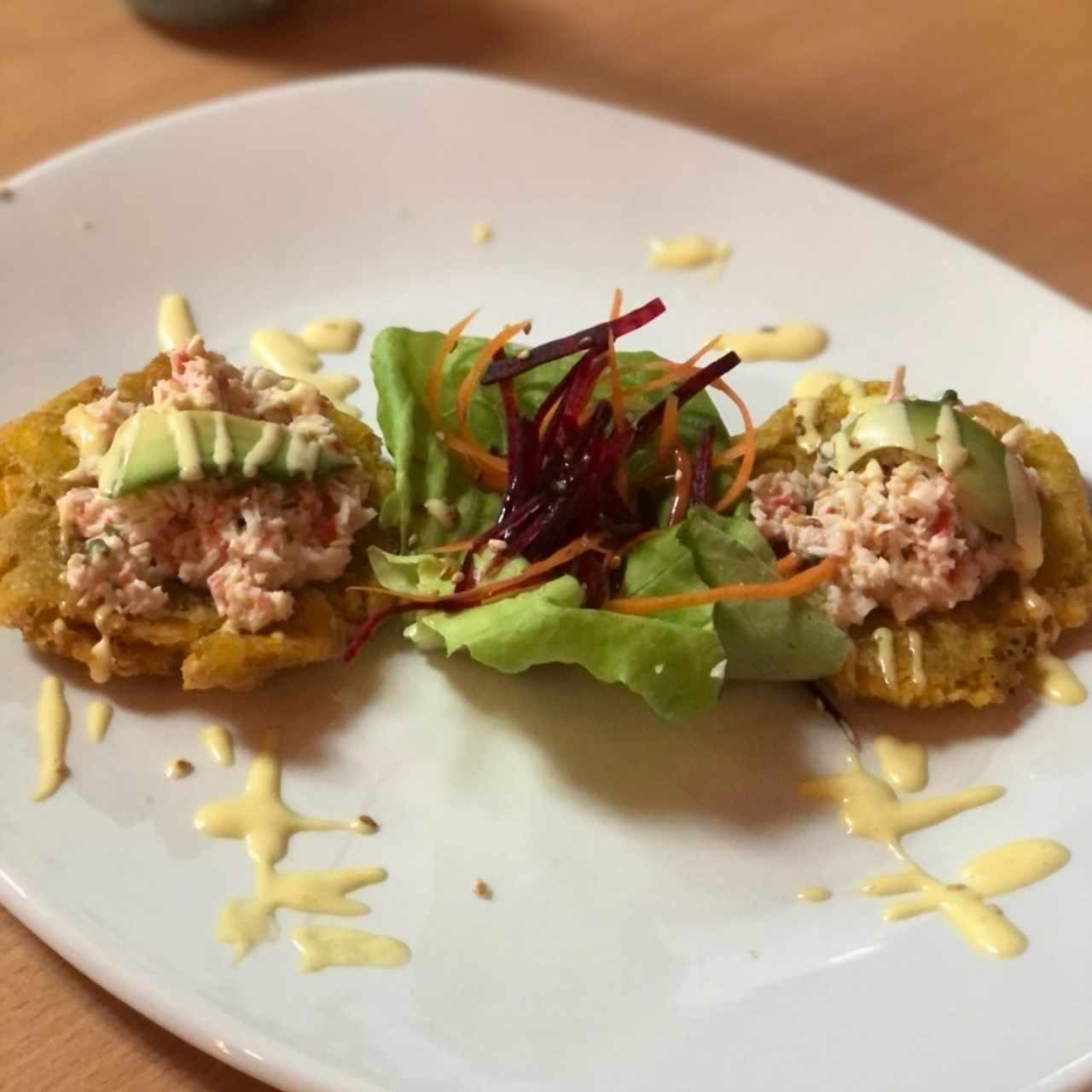 Kani patacones “delicioso”