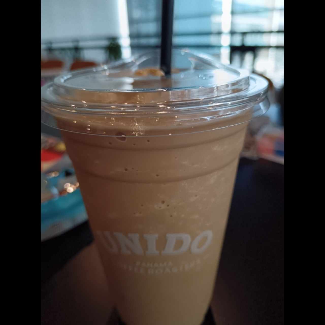 Frappe de caramelo con café 