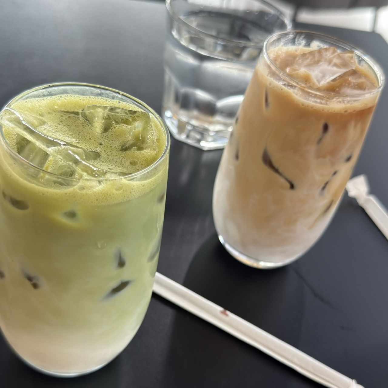 Matcha Latte y Cold Latte