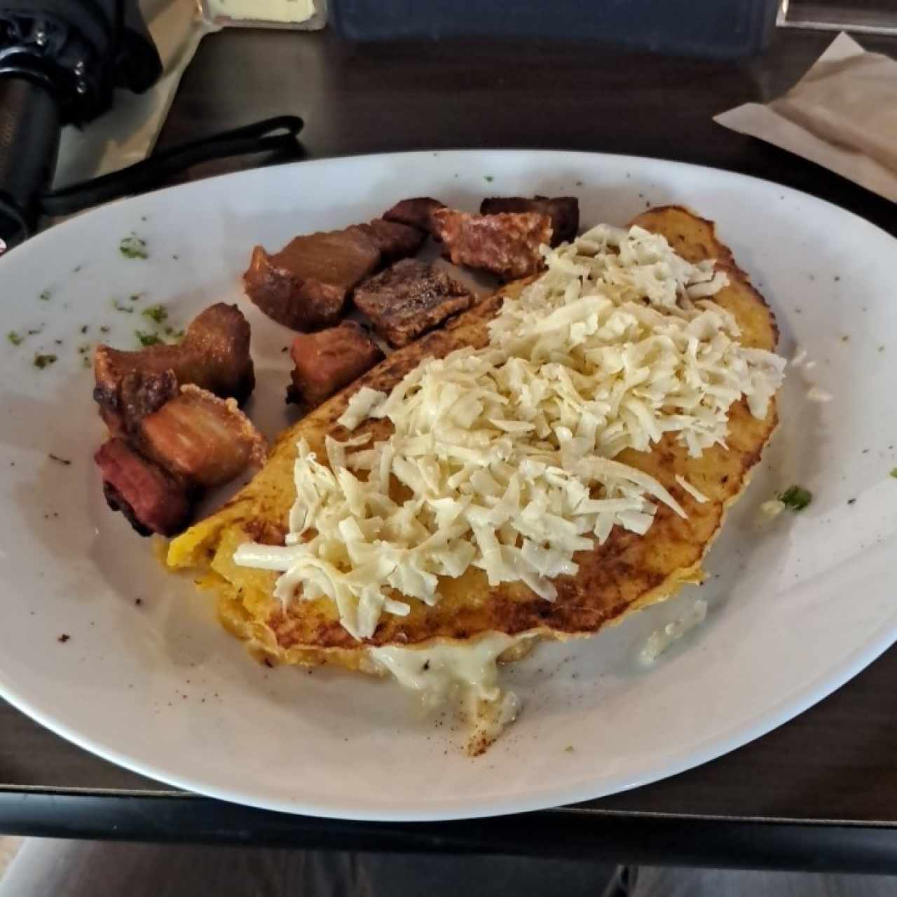 Cachapa de Queso y Cochino Frito