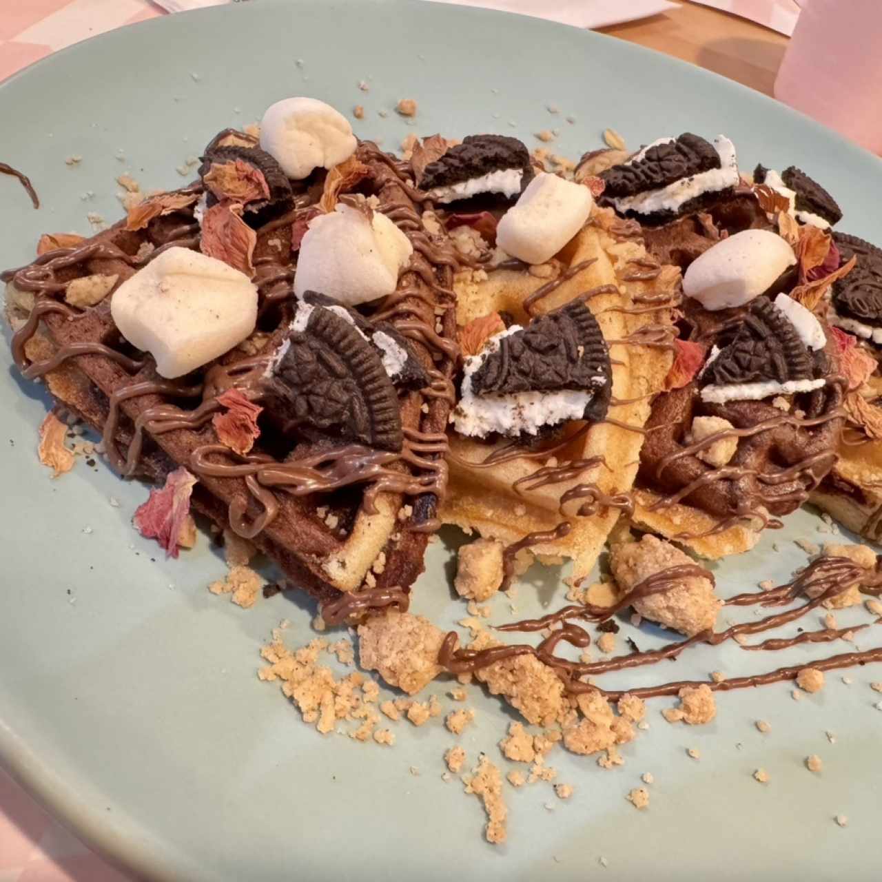 Waffles de Oreo