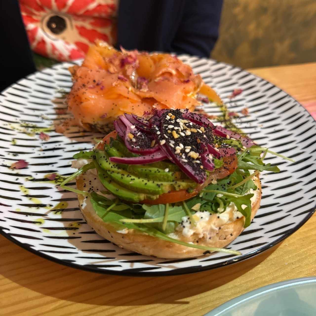 Smoked Salmon & Feta Bagel