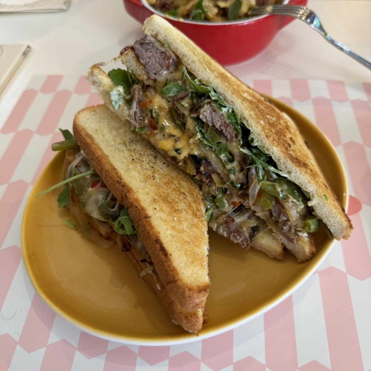 Cheesy Philly Steak Sandwich