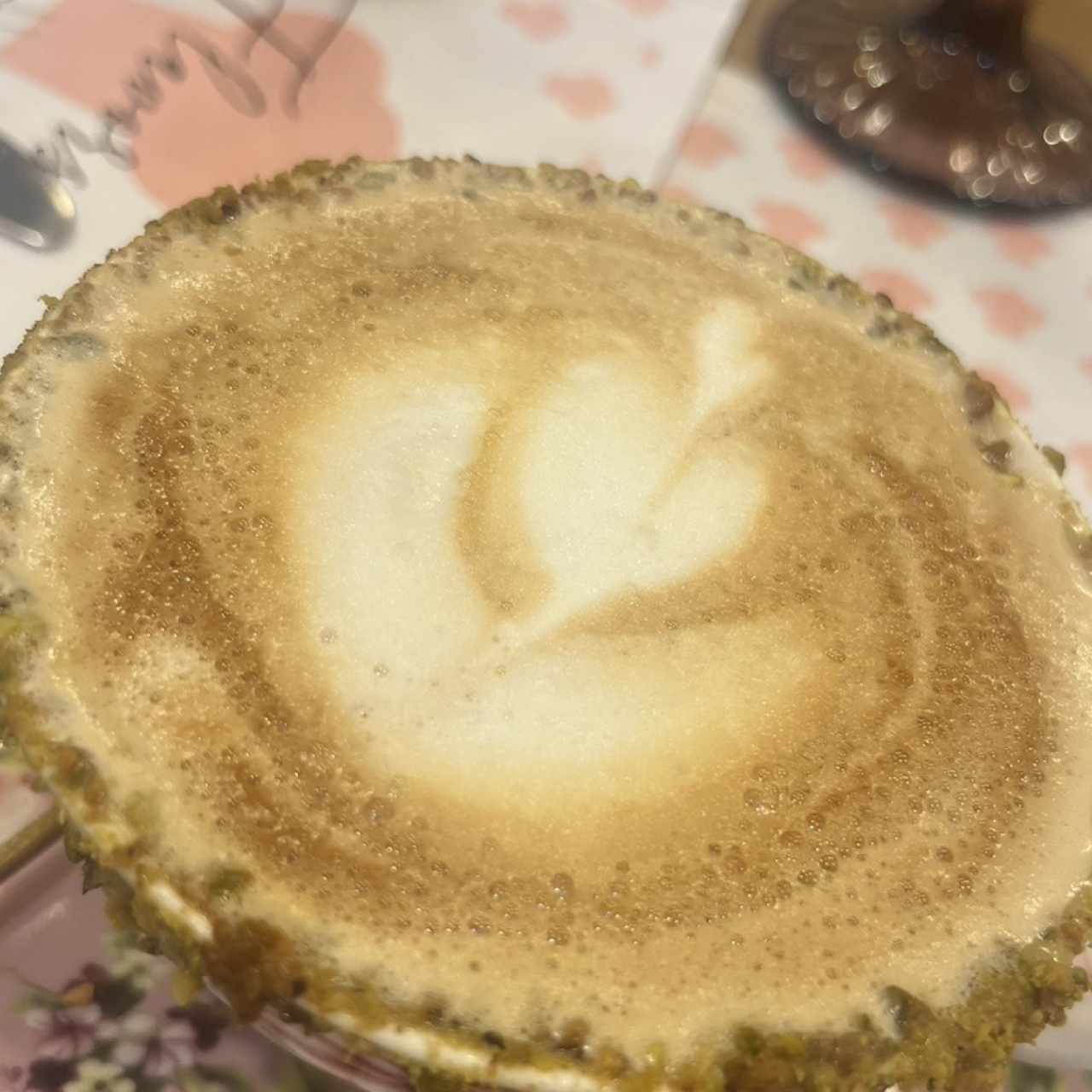 Capuccino de pistacho 