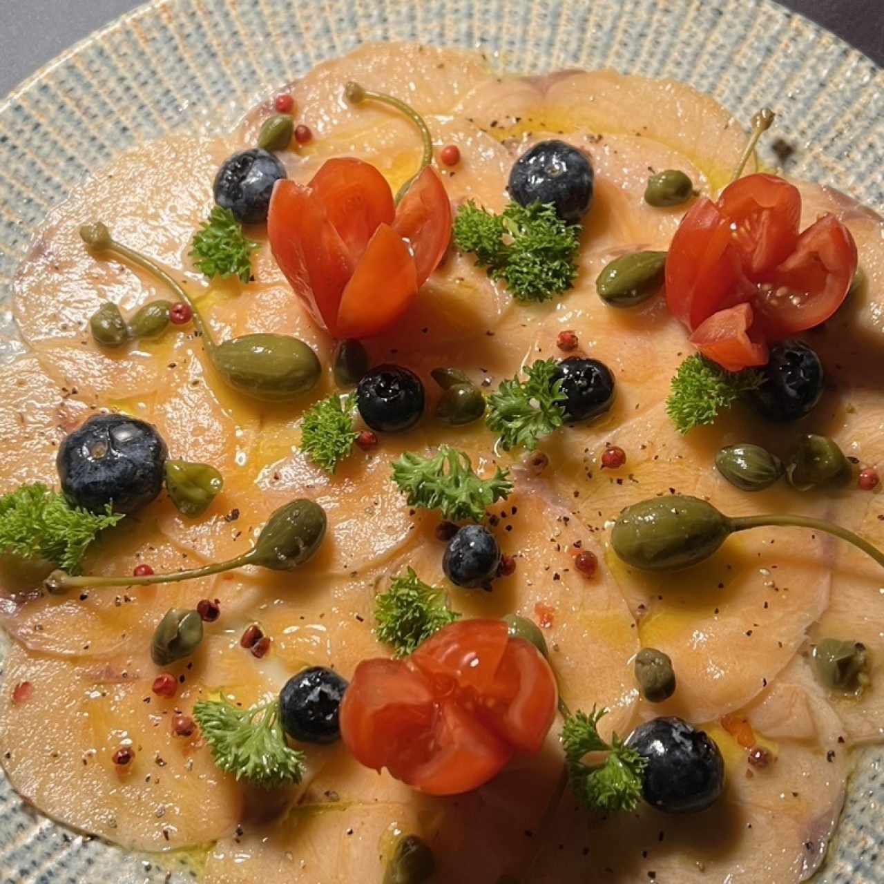 Carpaccio de salmon 