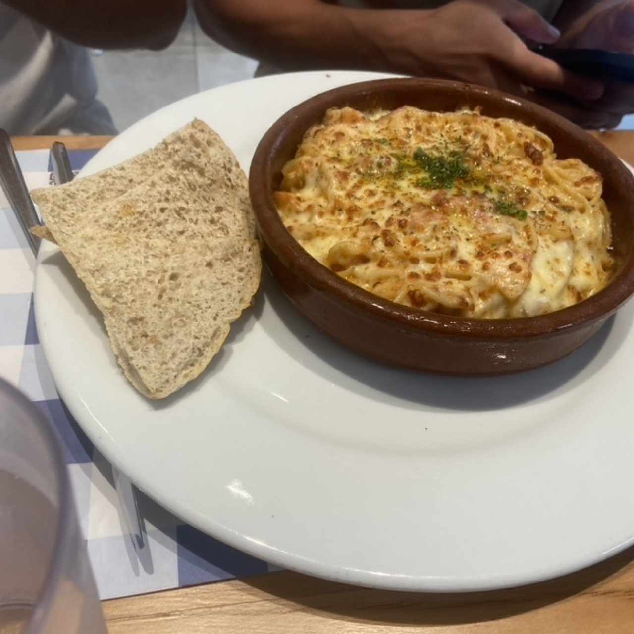 Pasta con salmón 