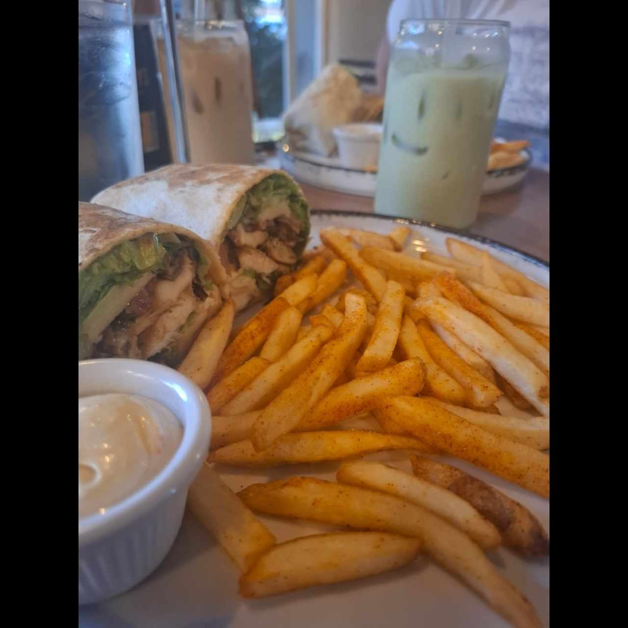Wrap de pollo a la plancha