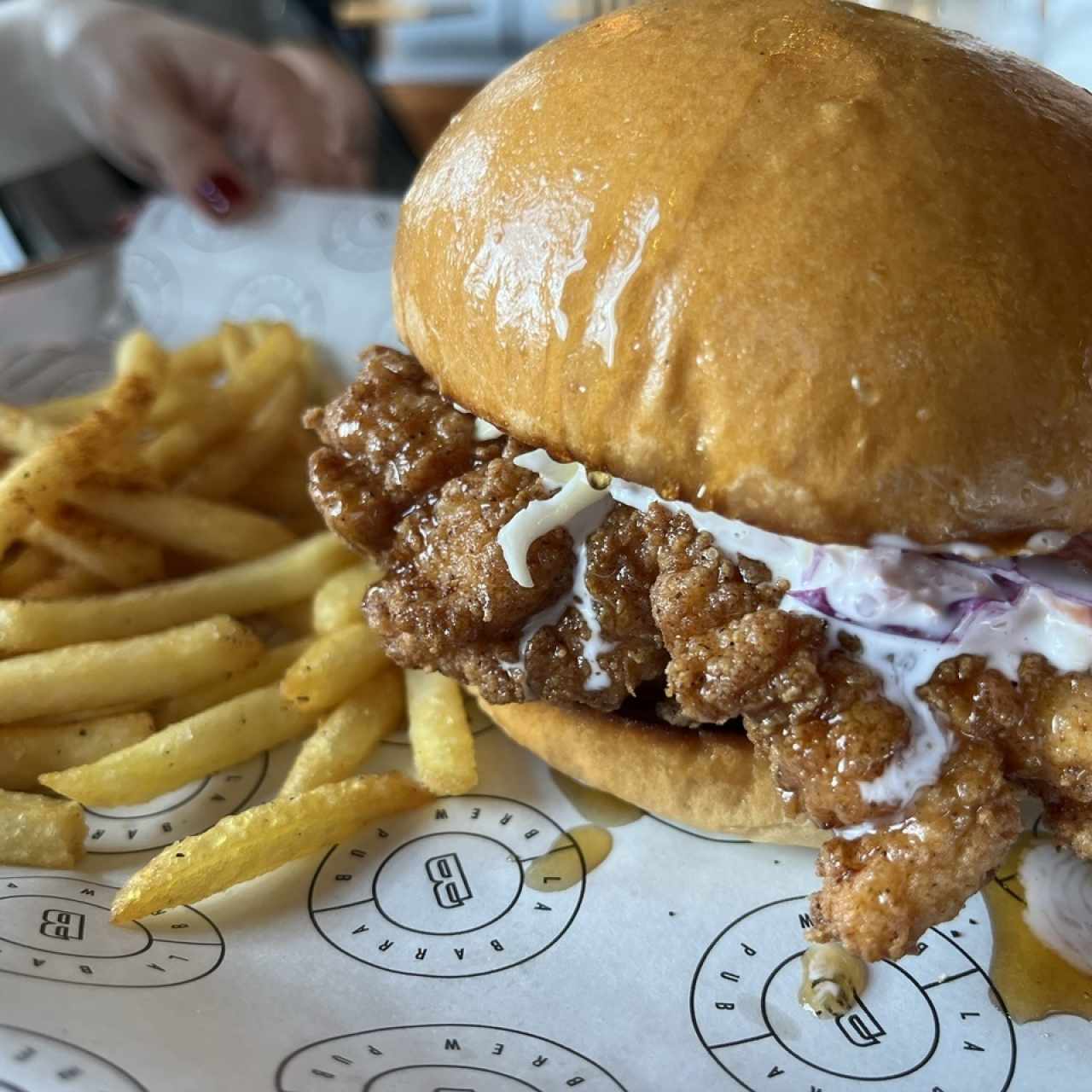 CRISPY HONEY CHICKEN SANDWICH