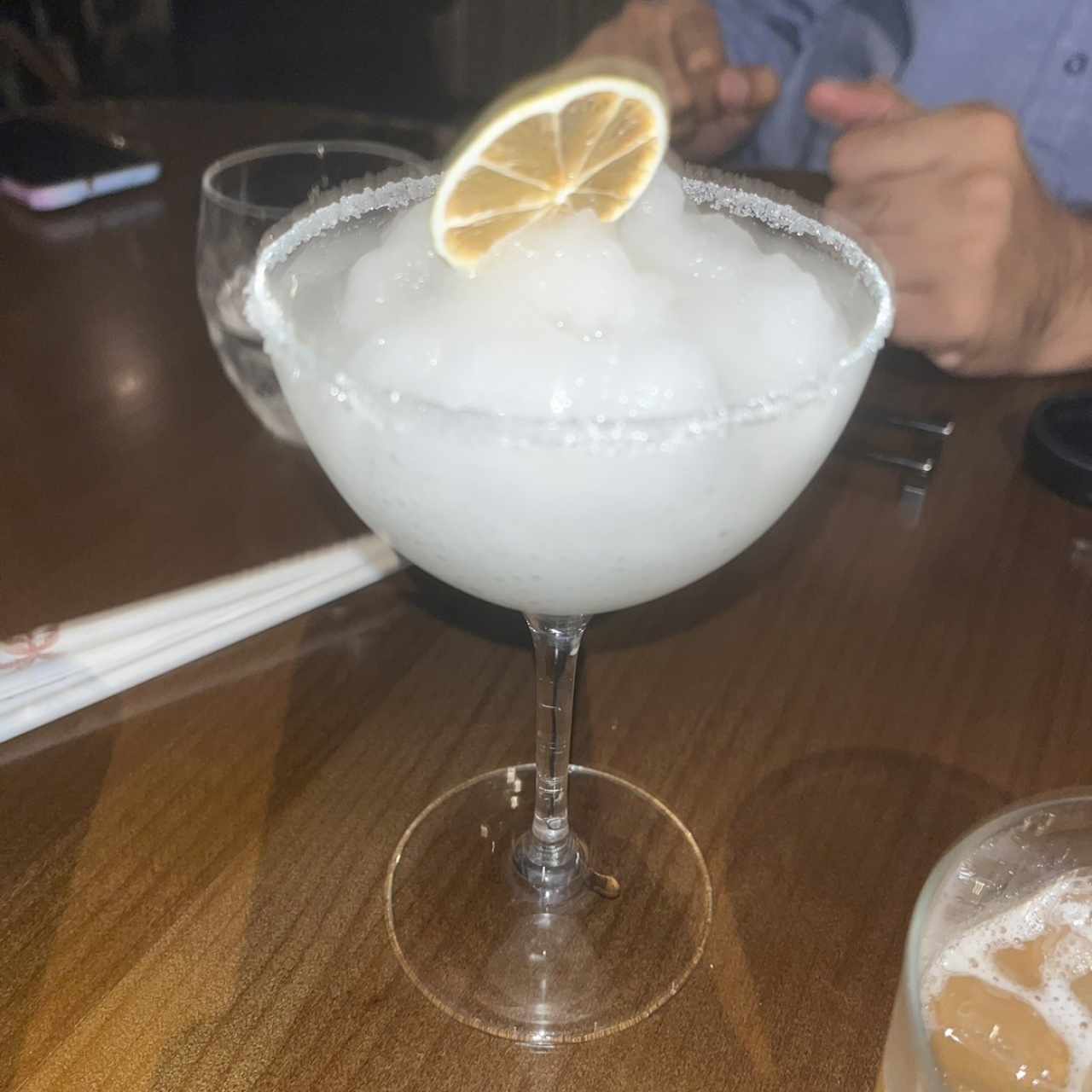 Coctel frozen margarita