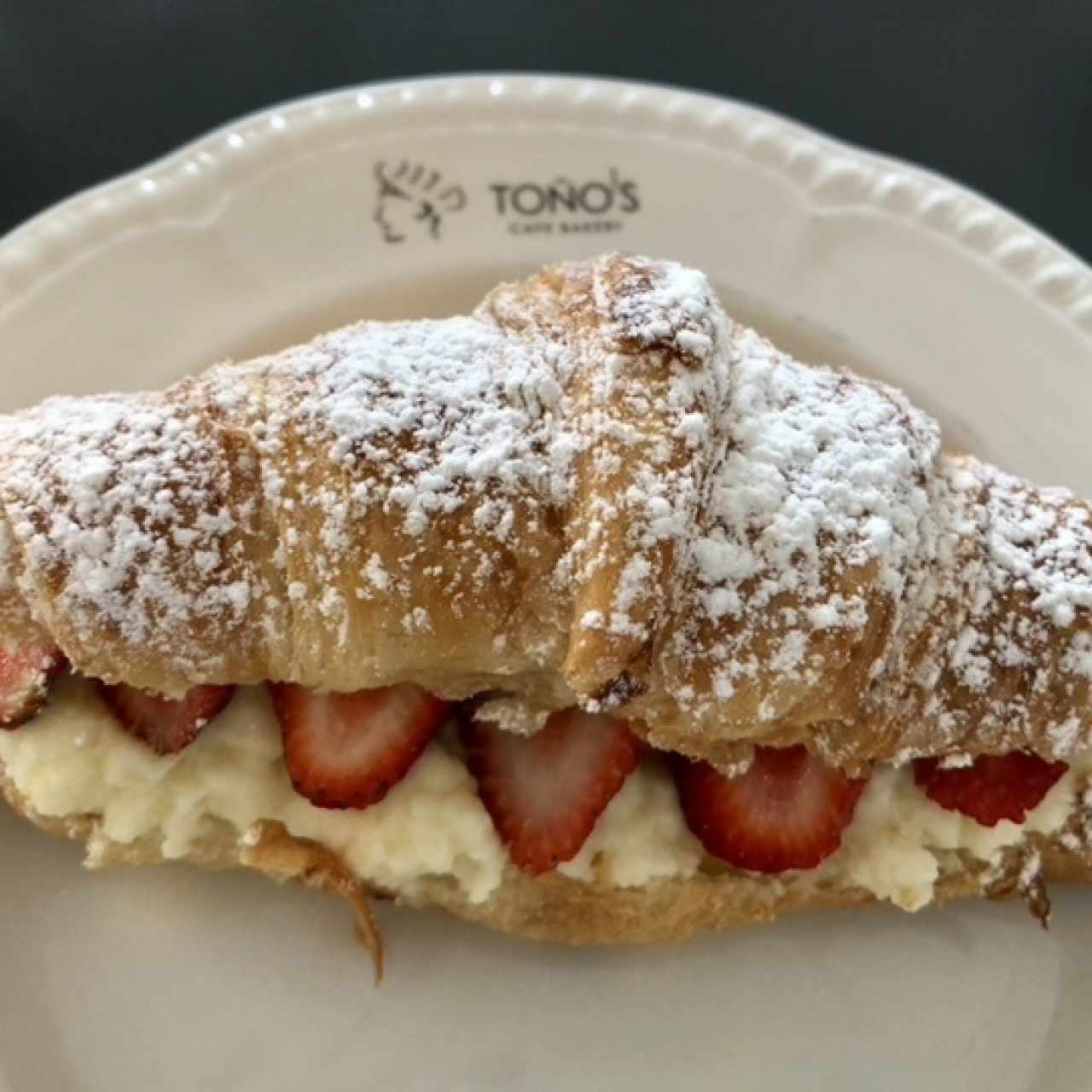 Croissant de fresas