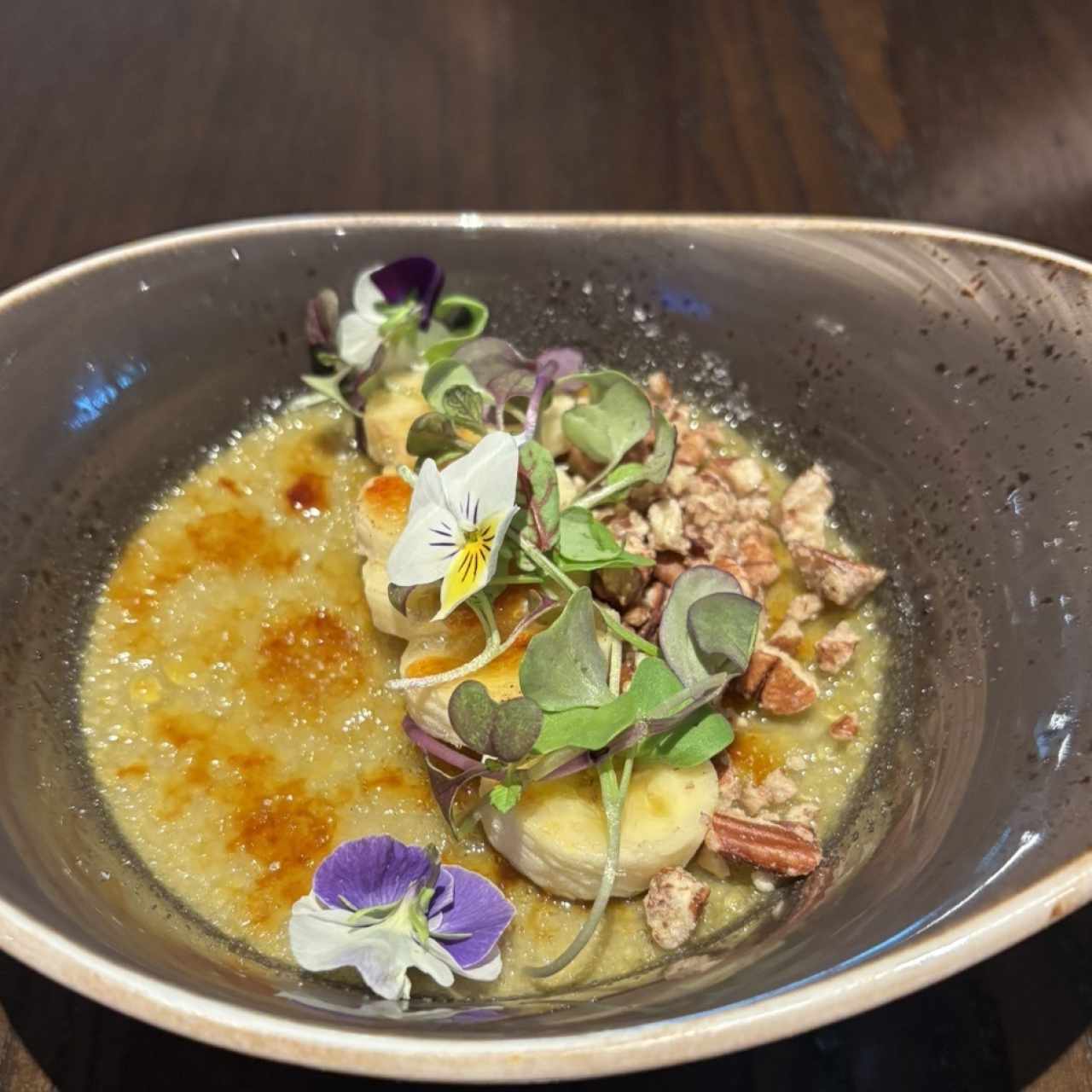 Creme brulee de macha