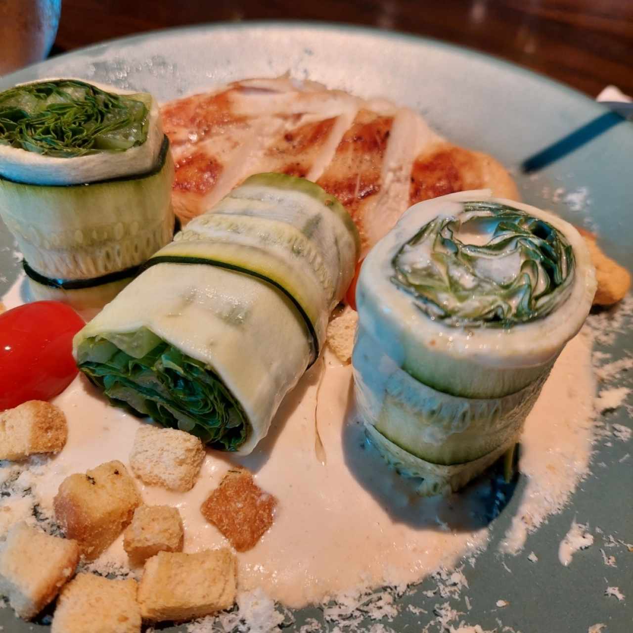 Ensalada Cesar con pollo