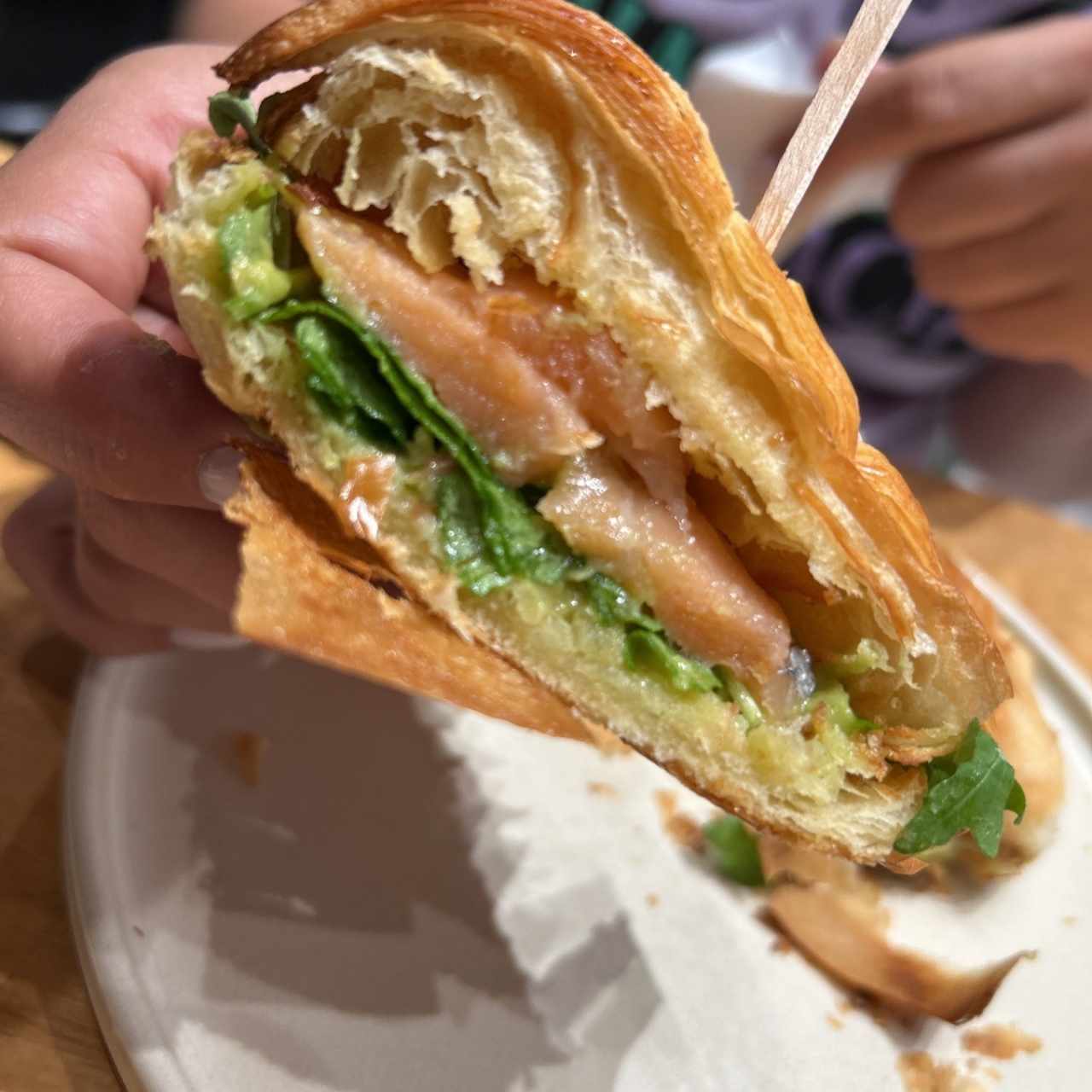 Croissants - Smoke Salmon Avocado
