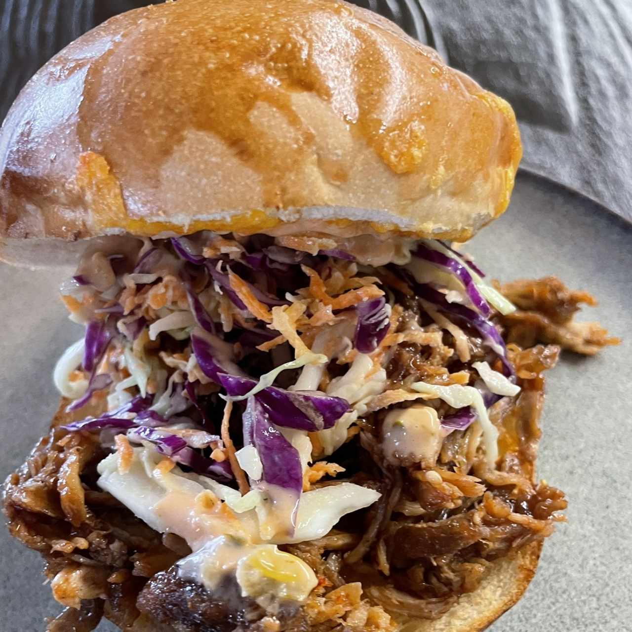 Pulled pork sandwich