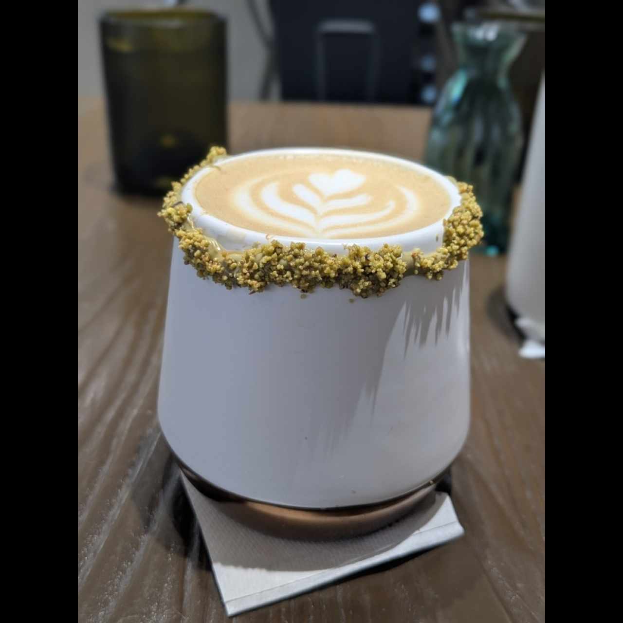 café pistachino caliente 
