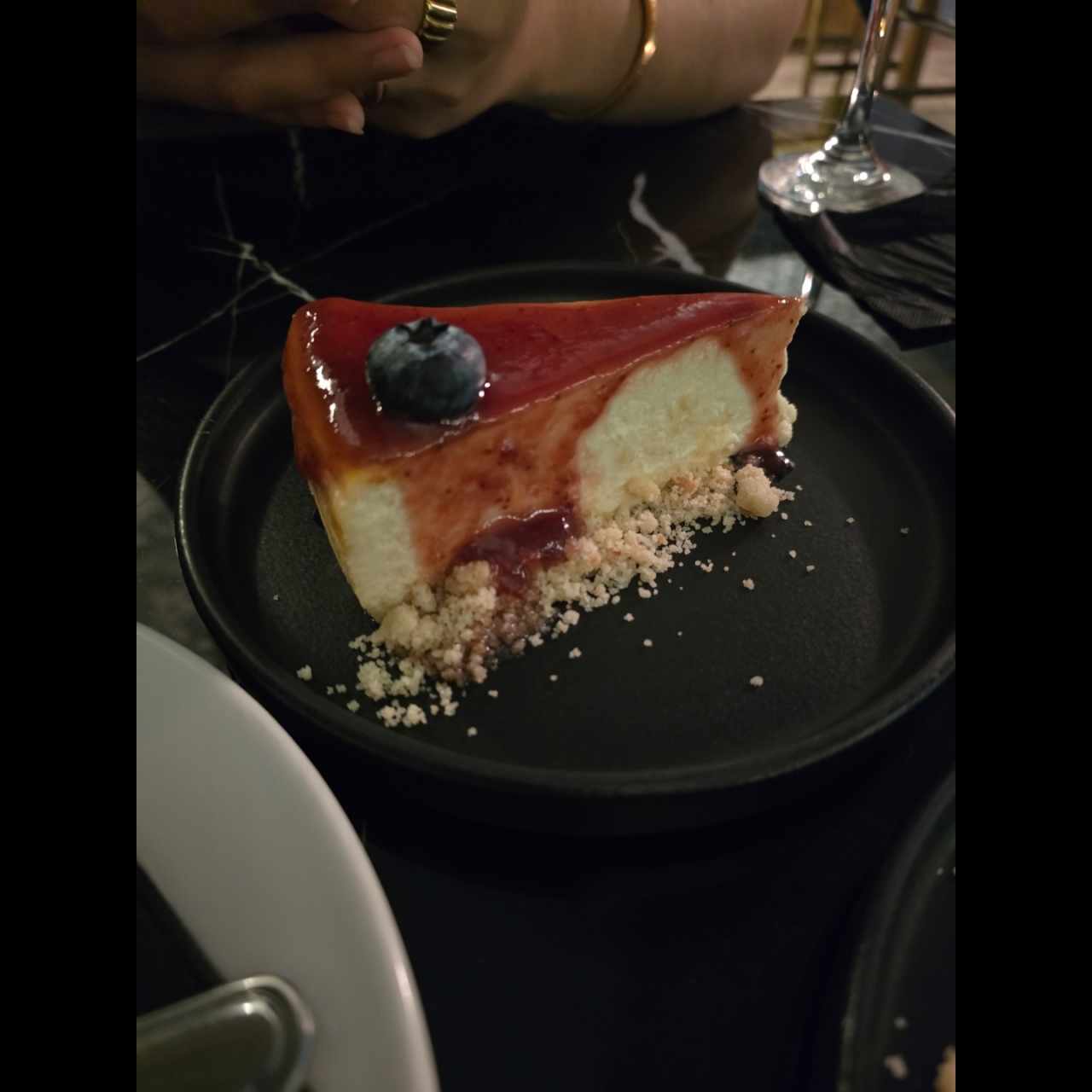 Cheesecake frío de frutos silvestres