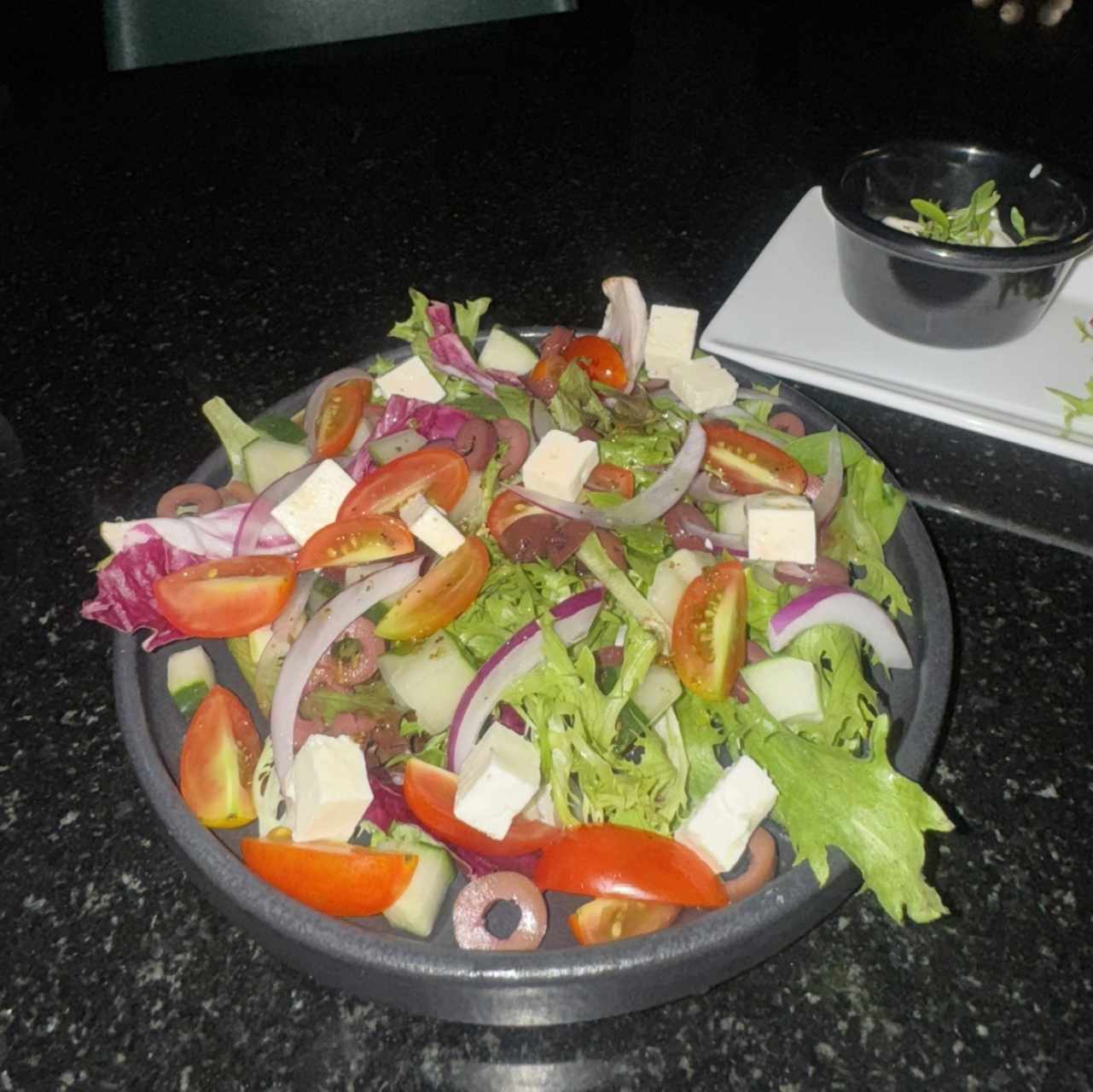 Ensalada de la huerta con balsámico
