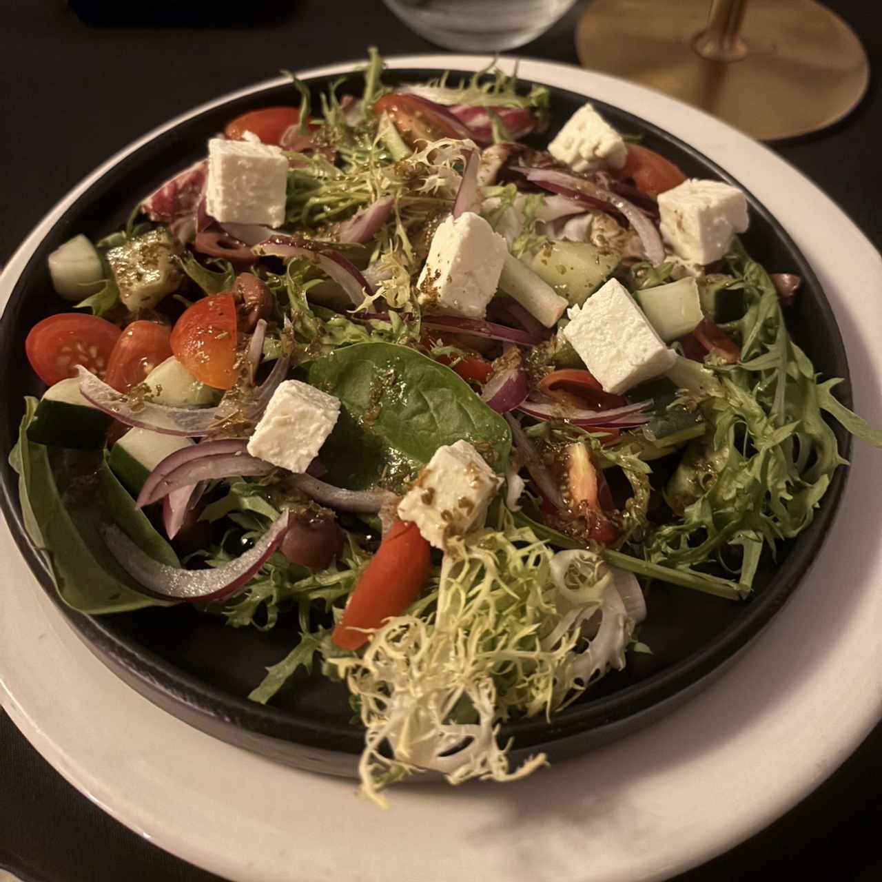 Ensalada de la huerta con balsámico
