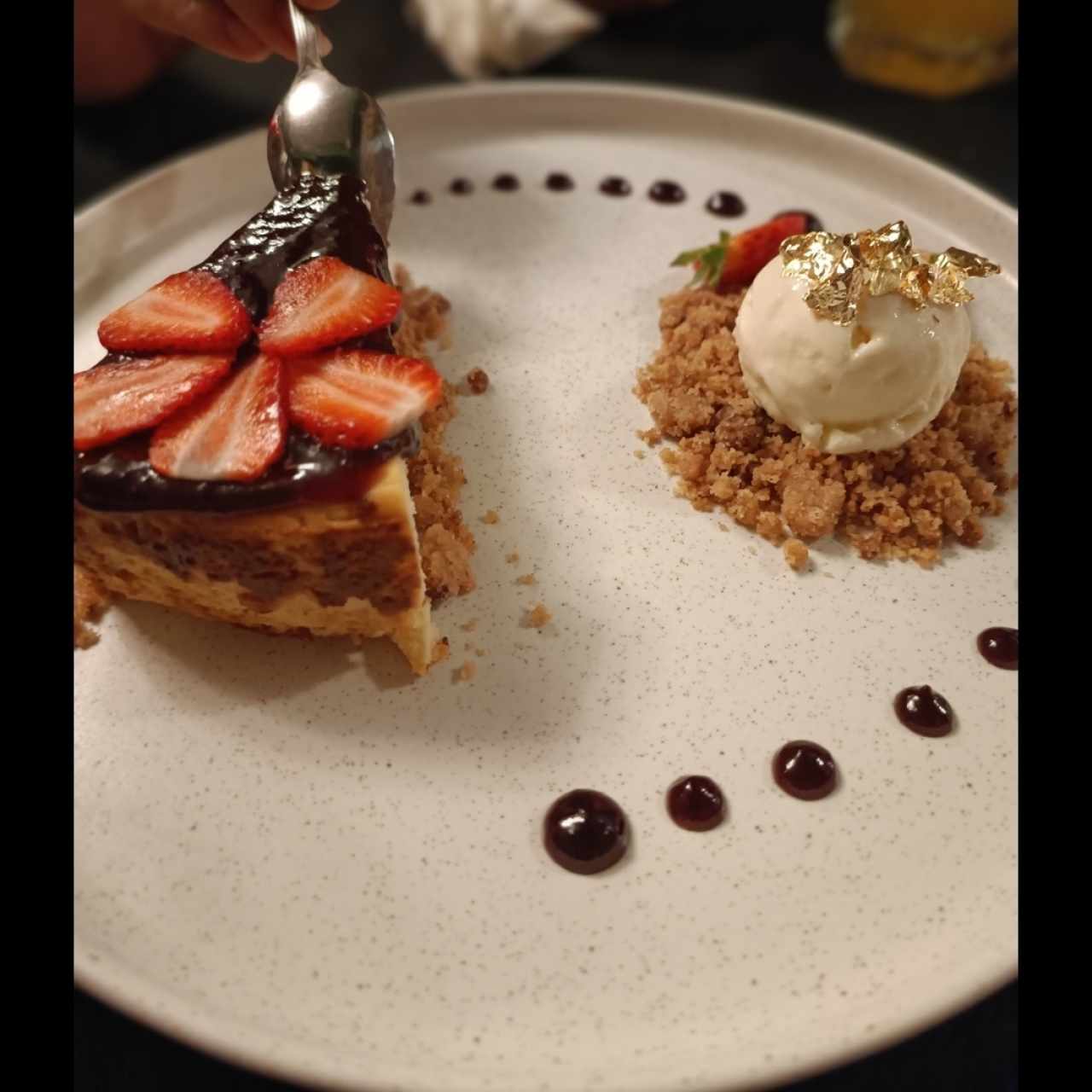 Cheesecake almibar de Fresa