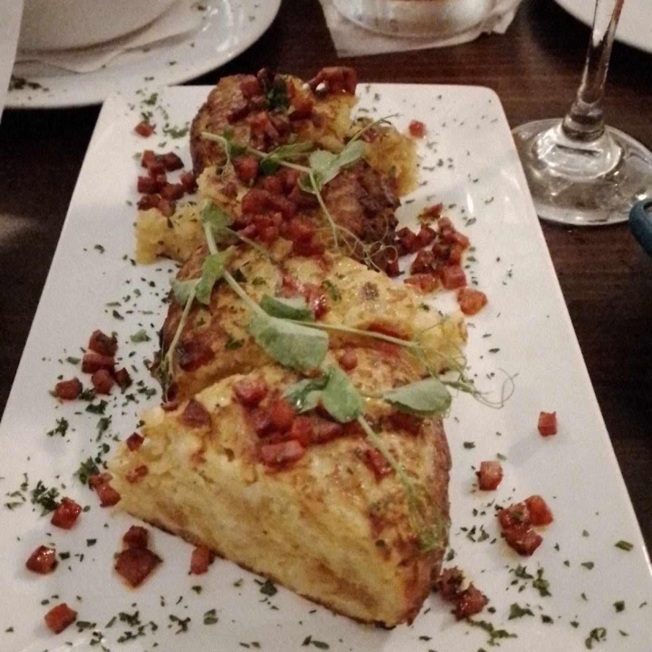 Tortilla española con chorizo 