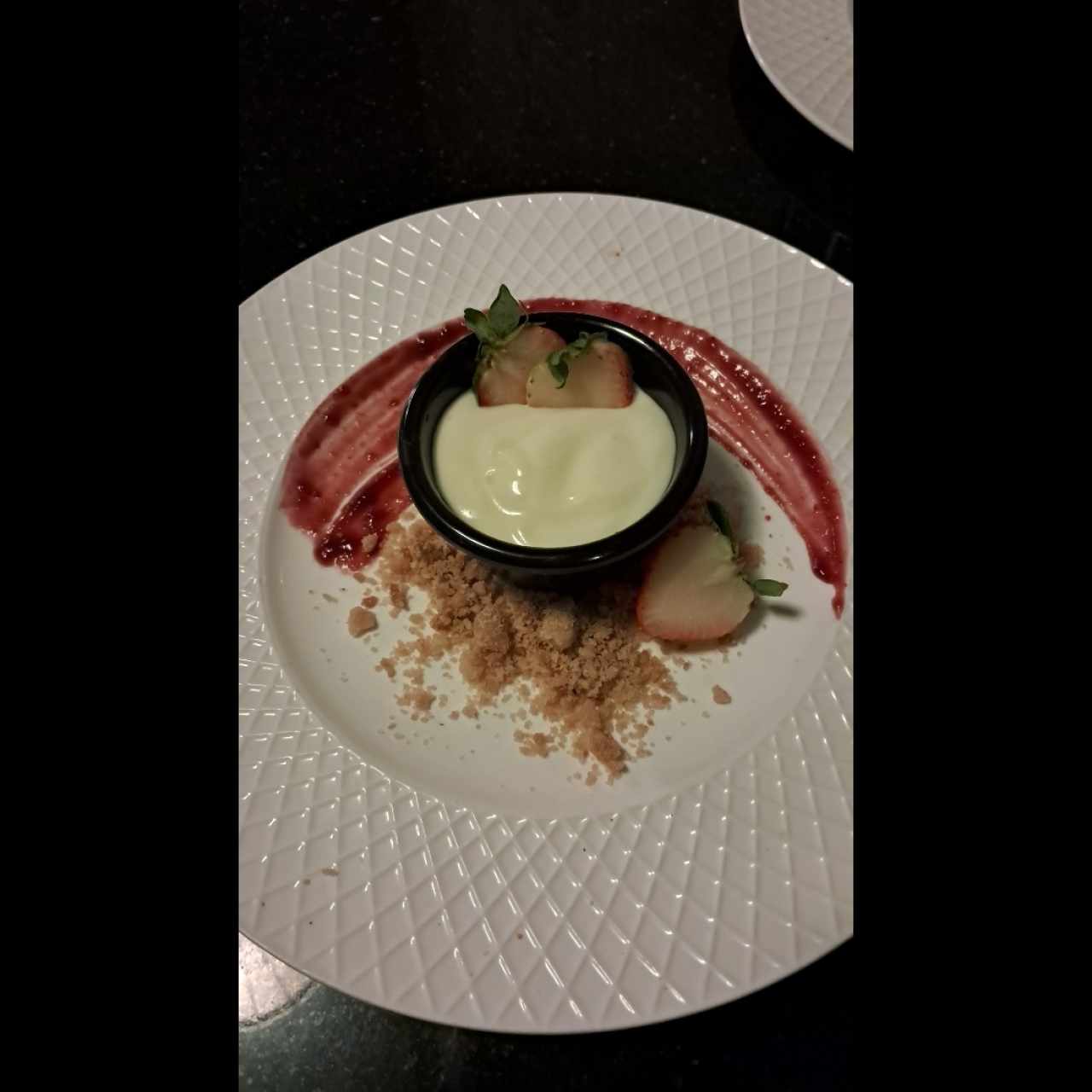 Mousse de chocolate blanco y saril