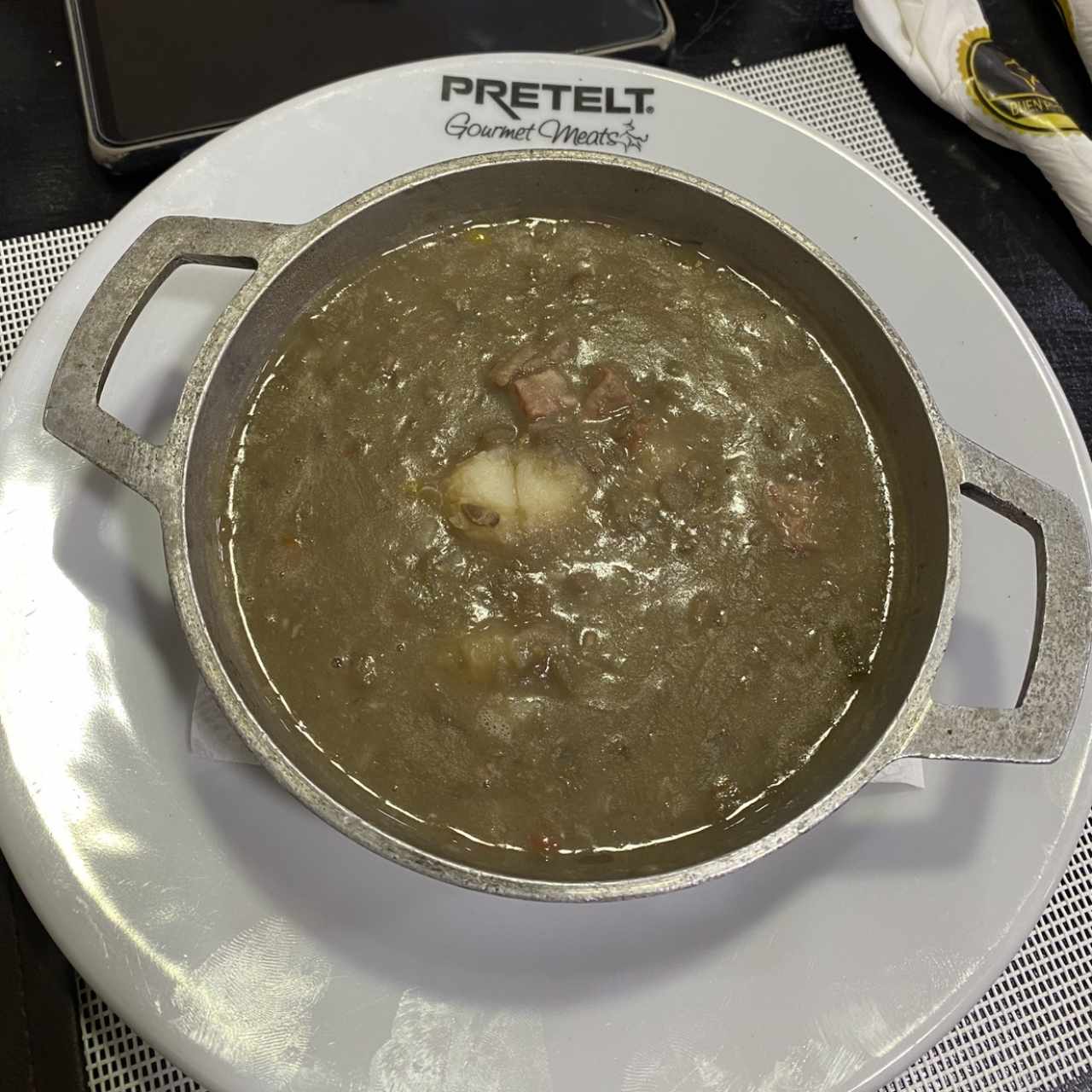 SOPA DE LENTEJA CON CARNE