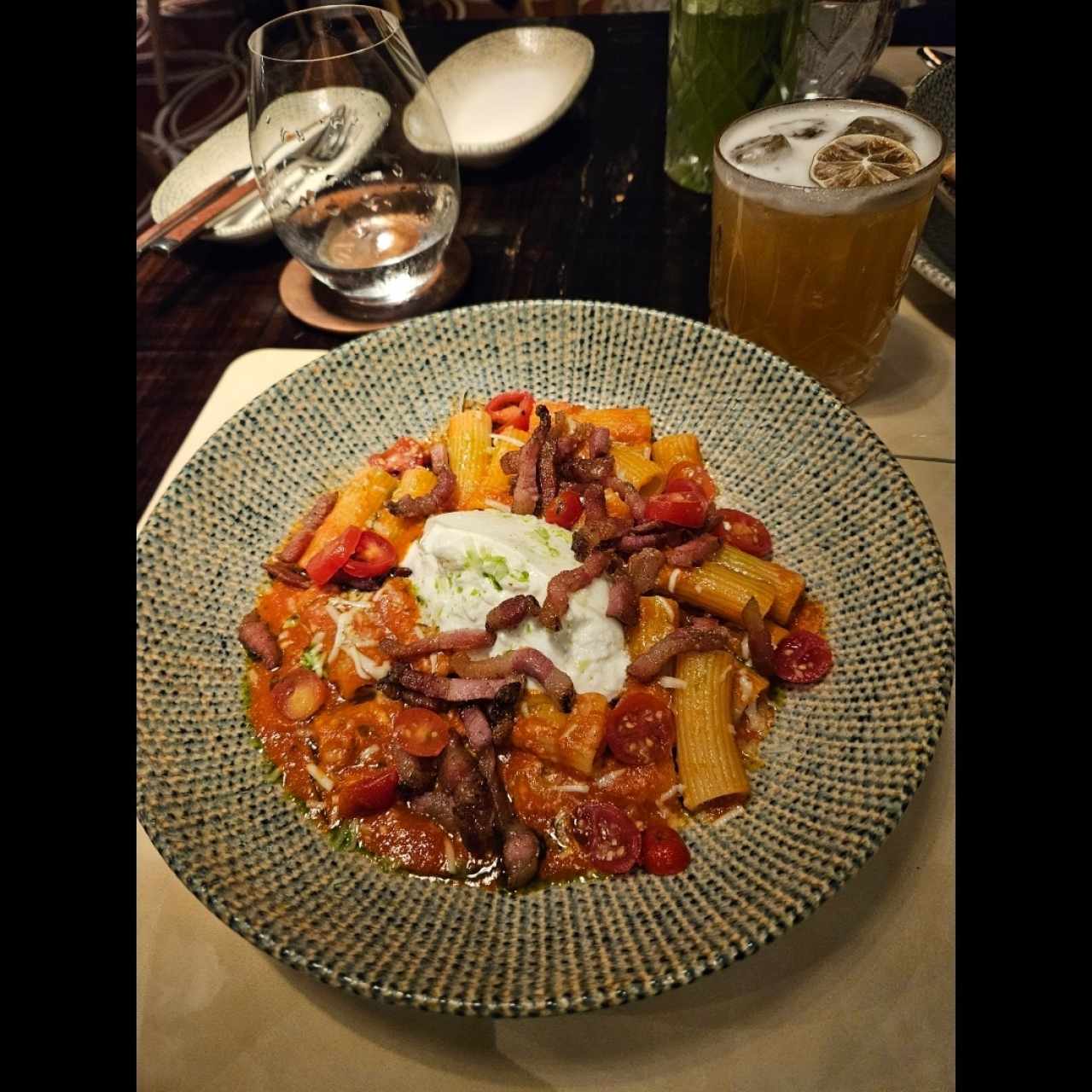 Rigatoni amatriciana
