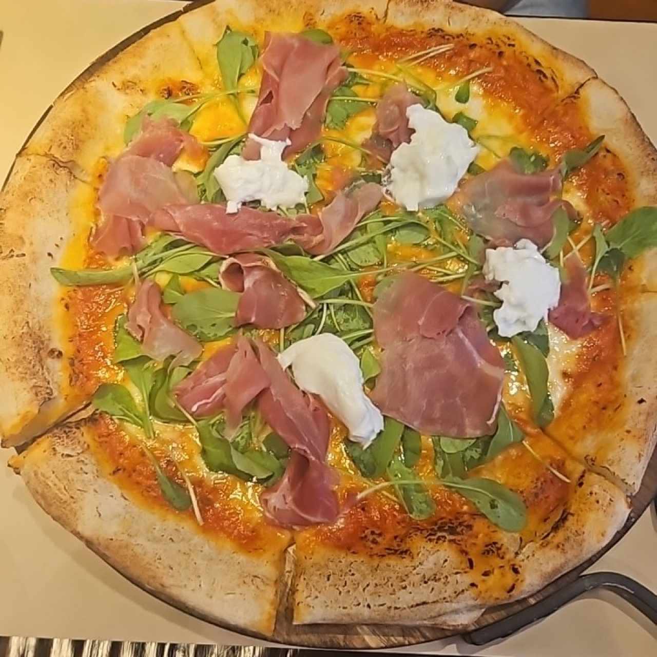 Prosciutto, rucola e bufala