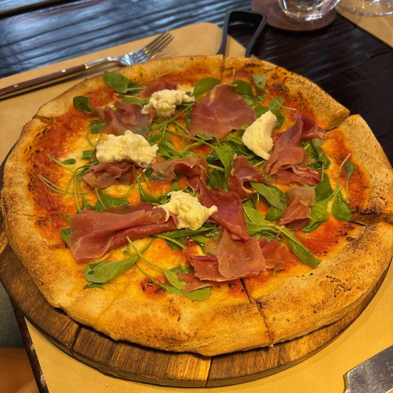 Prosciutto, rucola e bufala
