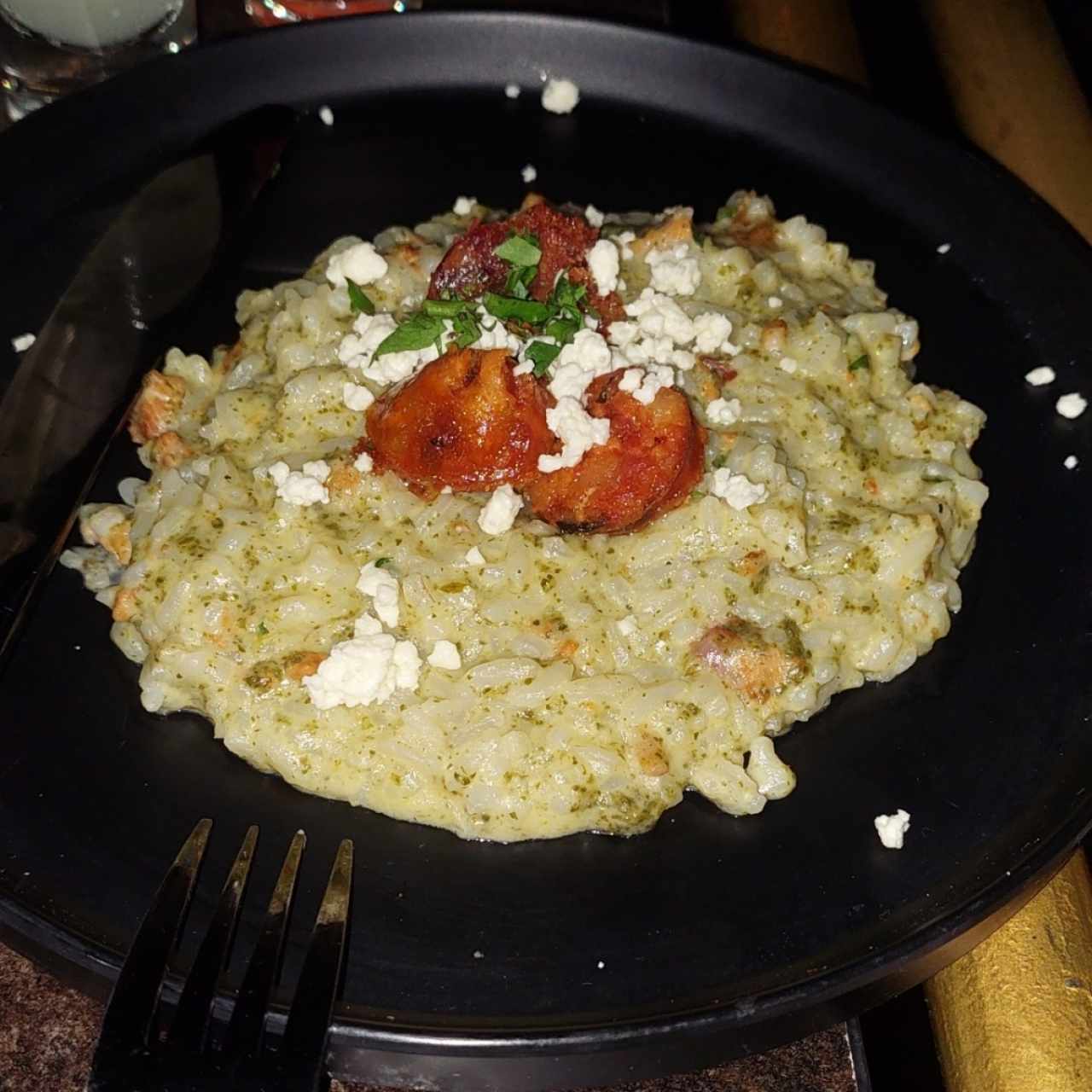 rissotto de chorizo santeño
