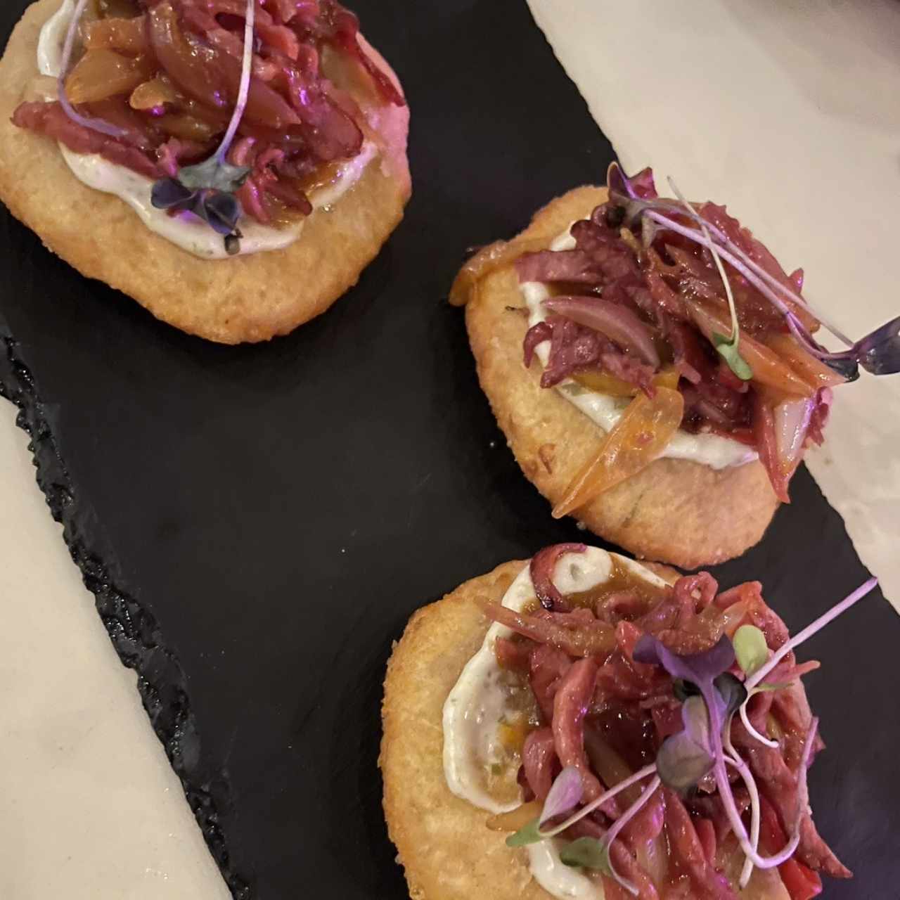 Torrejitas con ropa vieja de tasajo