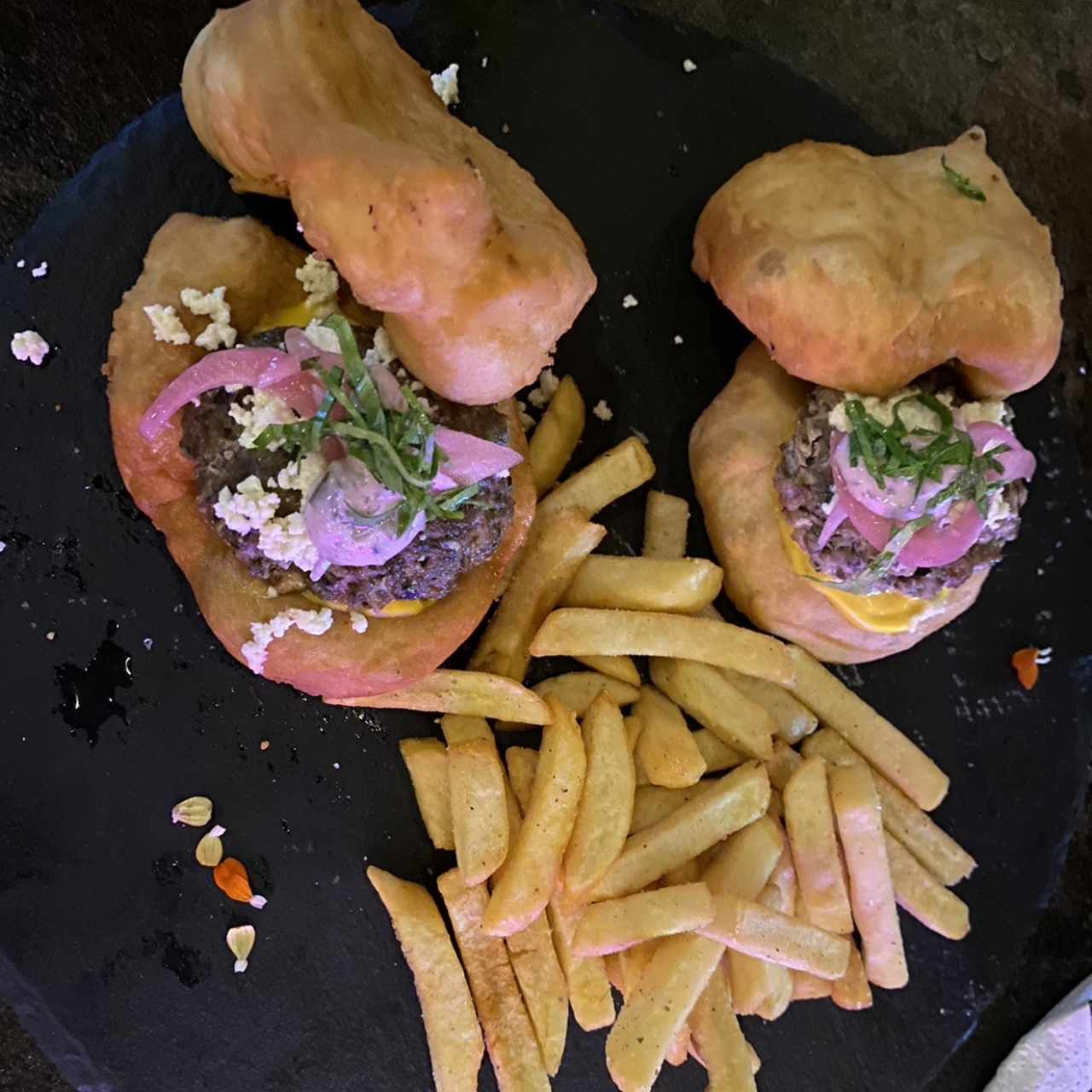 Hamburguesa de hojaldre