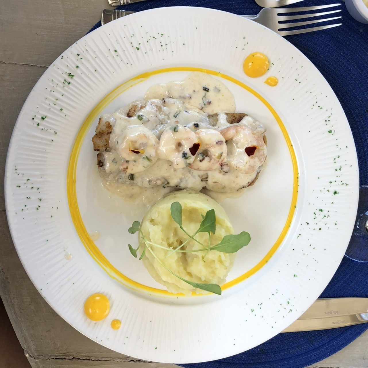 Filete de pescado a la caprichosa