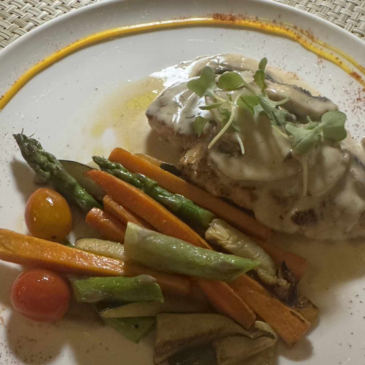 Pollo en Salsa de Hongos