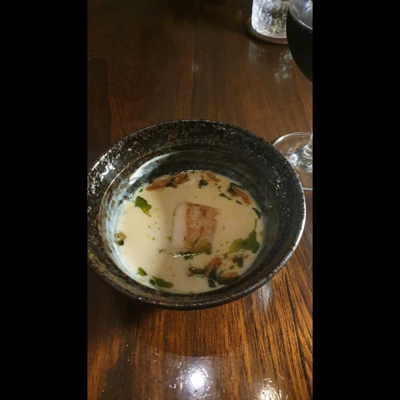 Cobia, salsa de loco, orzo marino