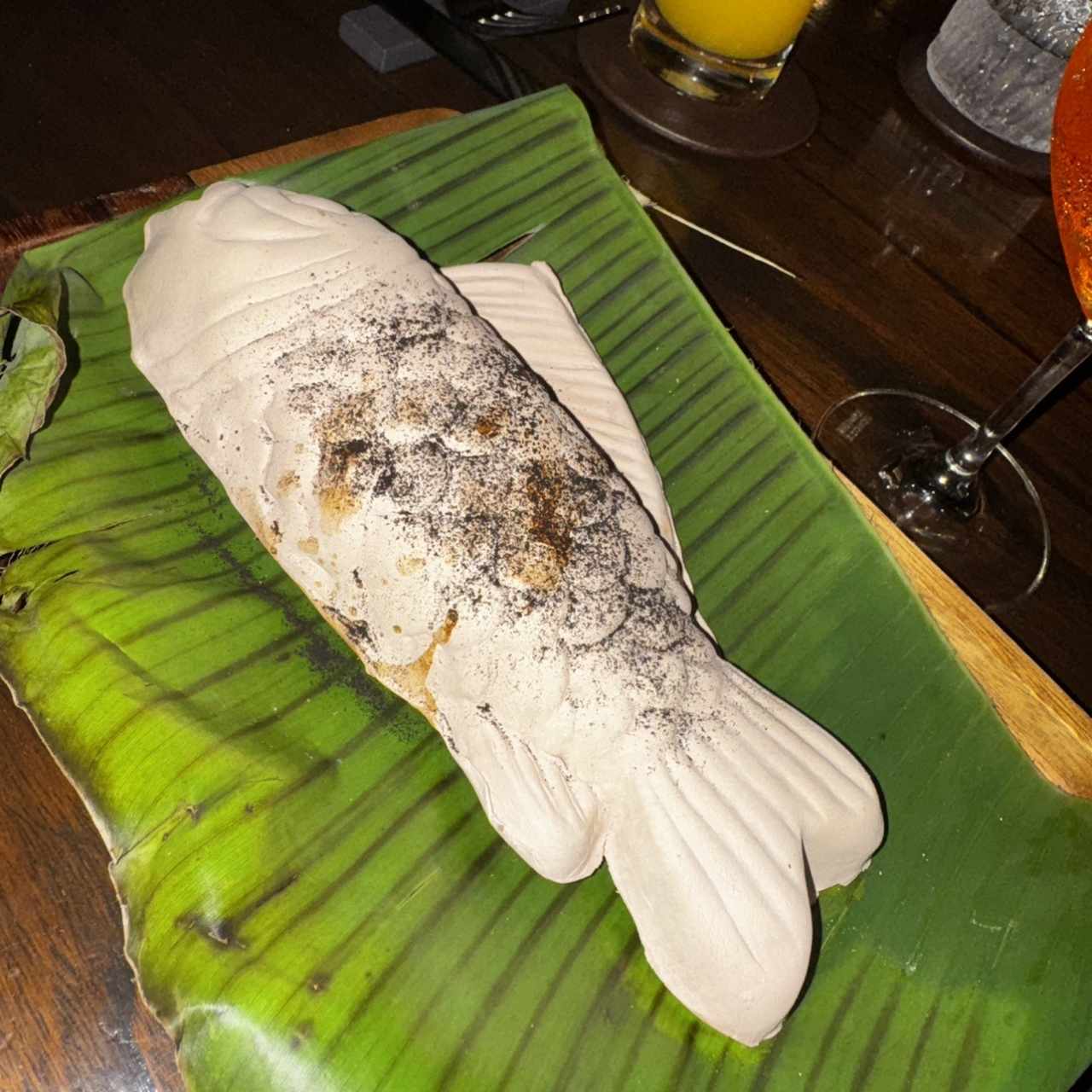 Pescado en arcilla
