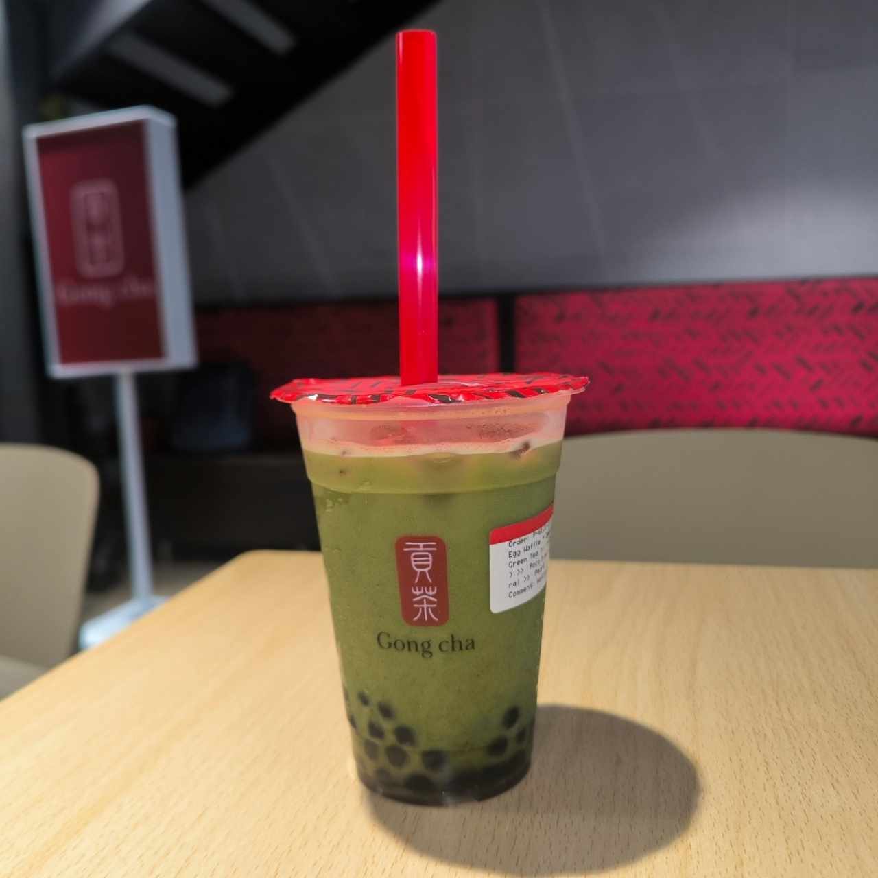 Matcha tea with milk