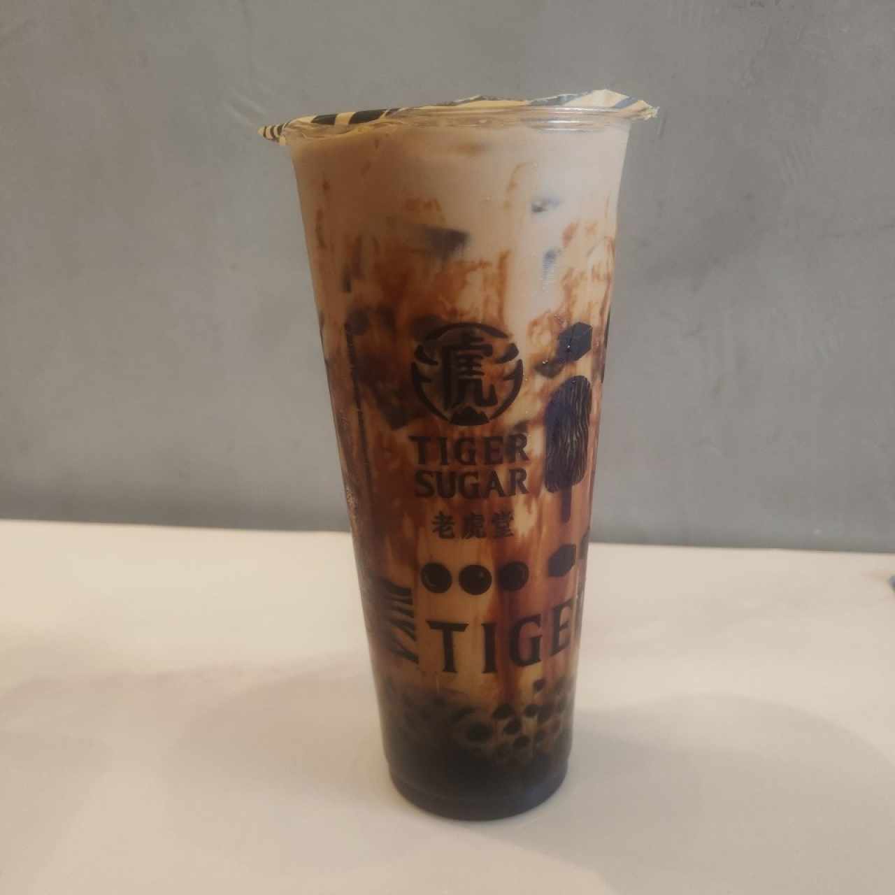 Boba cafe latte